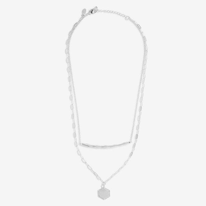 Nova Layer Silver 46cm, 40cm + 5cm Extender Necklace 5389Joma Jewellery5389