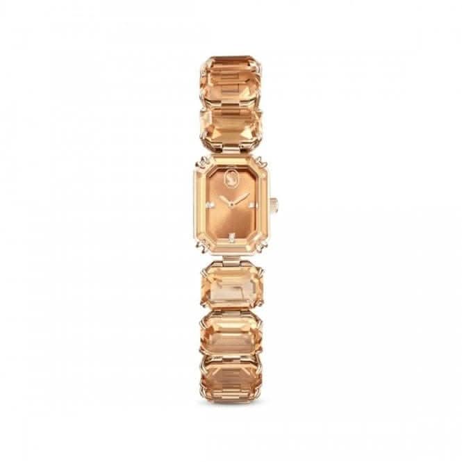 Octagon Cut Brown Champagne Gold - tone Finish Watch 5630831Swarovski5630831