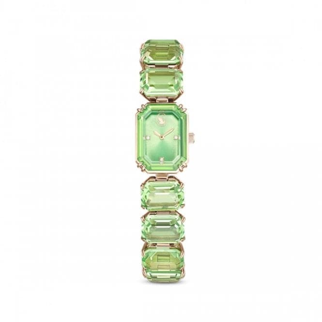 Octagon Cut Green Champagne Gold - tone Finish Watch 5630834Swarovski5630834