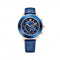 Octea Lux Chrono Leather Strap Blue Rose Gold - tone Watch 5563480Swarovski5563480