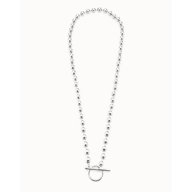 Off / On Silver Metal NecklaceUNOde50COL1463MTL0000U