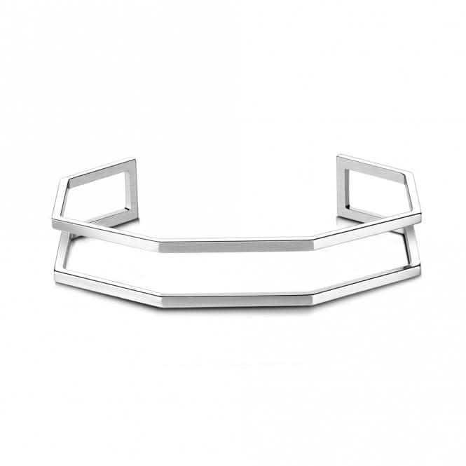 Okto Double Bracciale Silver Large Bangle OB18SR002L