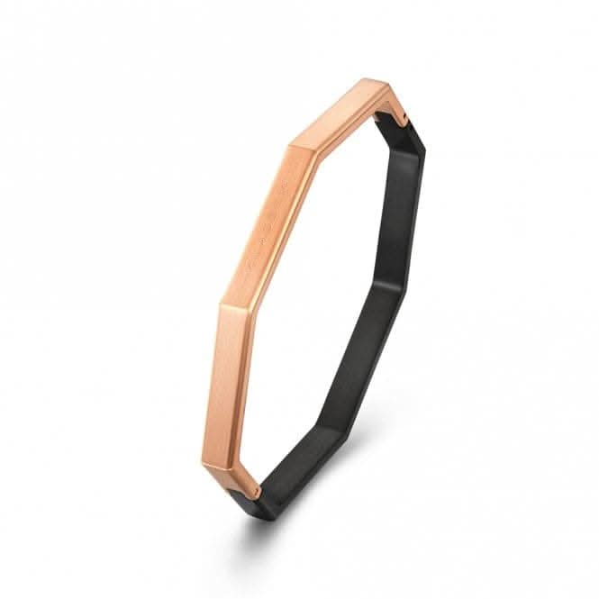 Okto Man Black & Rose Gold Medium Bangle JOB19BR006MKLASSE14JOB19BR006M