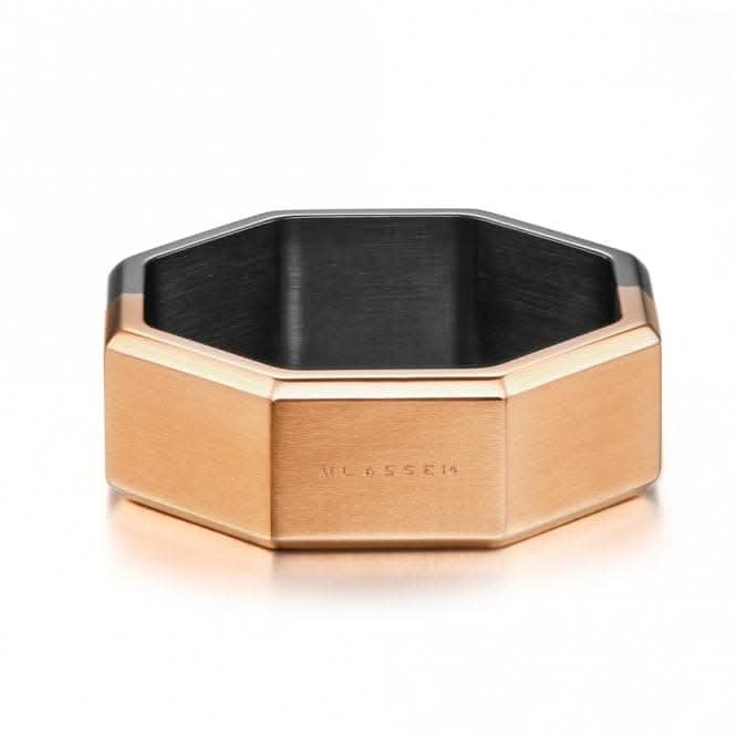Okto Man Black & Rose Gold Medium Ring JOR19BR005M