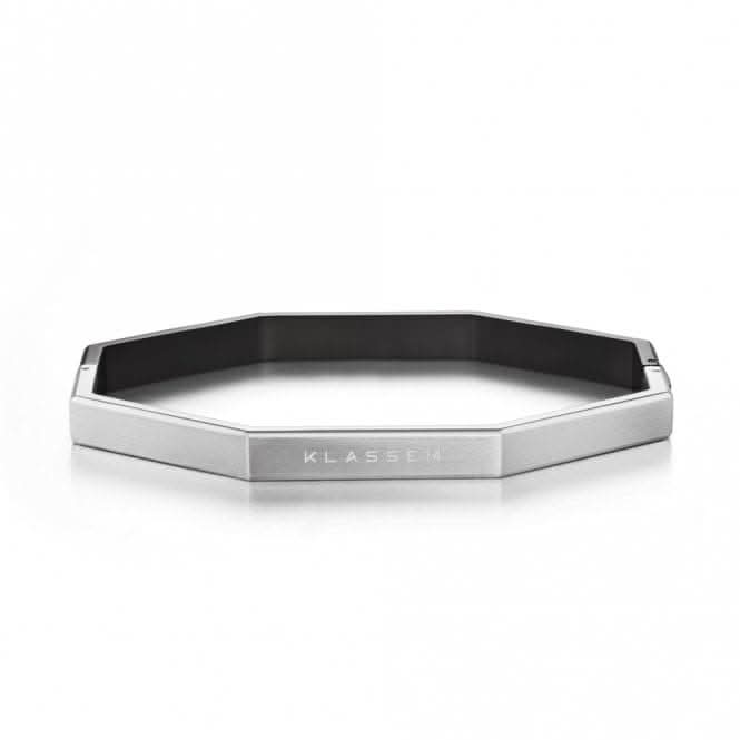 Okto Man Black & Silver Medium Bangle JOB19BS006M