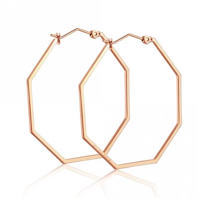 Okto Rose Gold Large Hoop Earring OE18RG001L