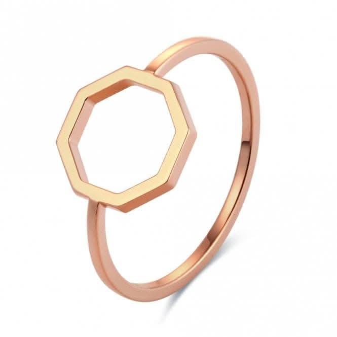 Okto Rose Gold Medium Ring OR18RG003M