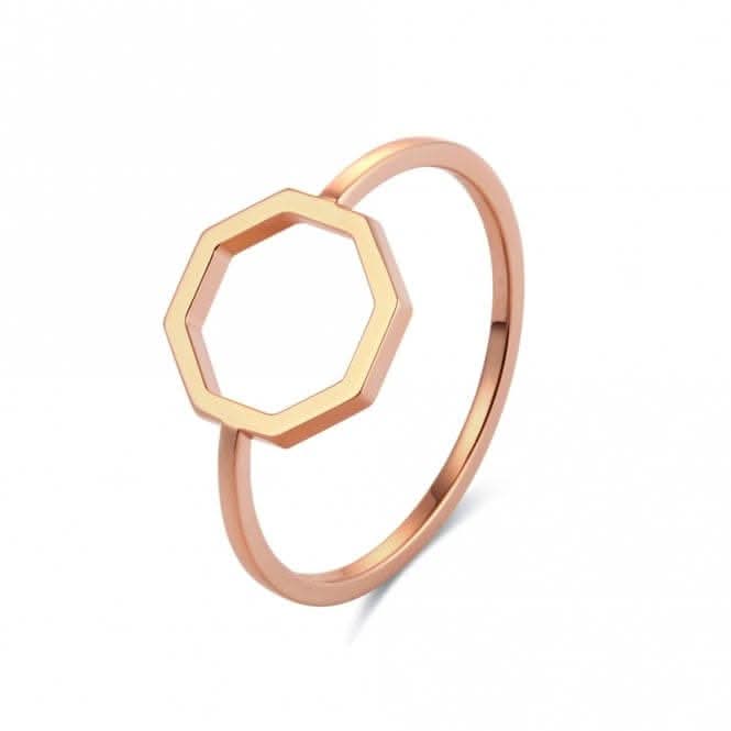 Okto Rose Gold P Ring OR18RG003P
