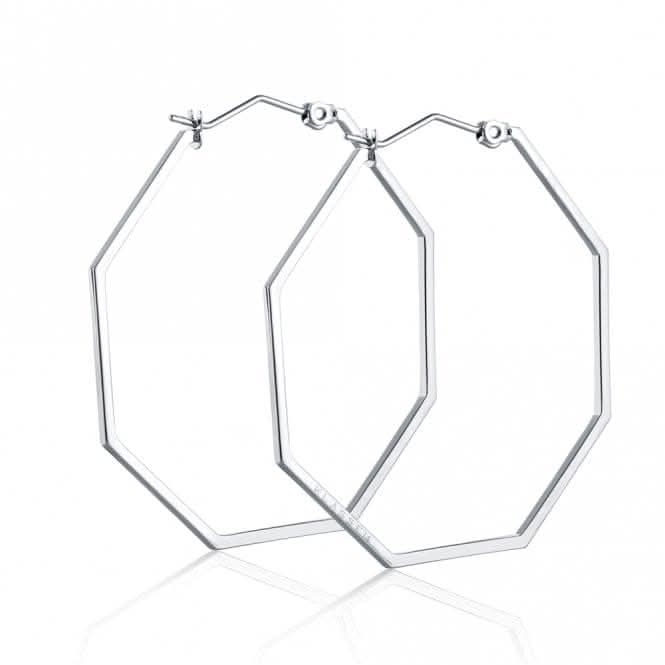Okto Silver Large Hoop Earring OE18SR001L