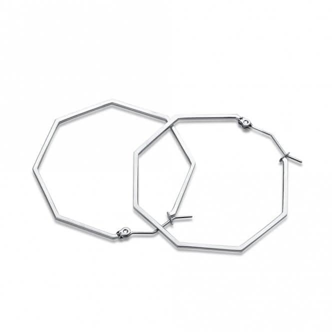 Okto Silver Large Hoop Earring OE18SR001L