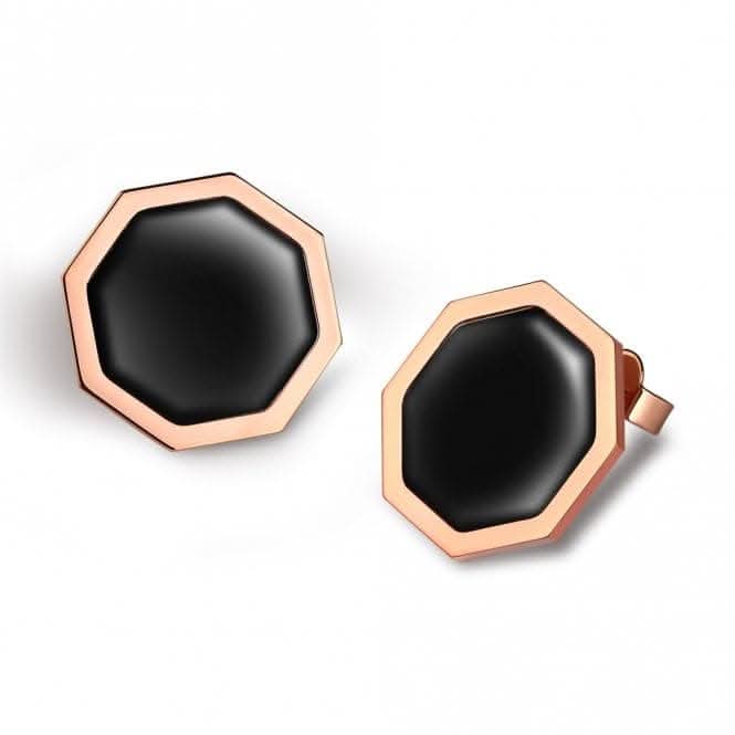 Okto Vintage Black Rose Gold Earring OE18RB006U