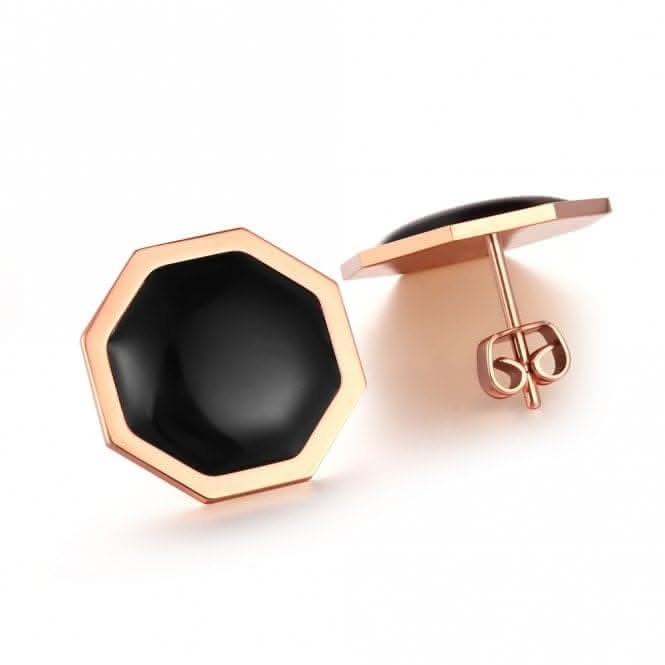 Okto Vintage Black Rose Gold Earring OE18RB006U