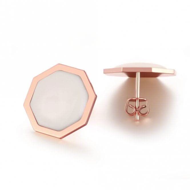 Okto Vintage White Rose Gold Earring OE18RW006U