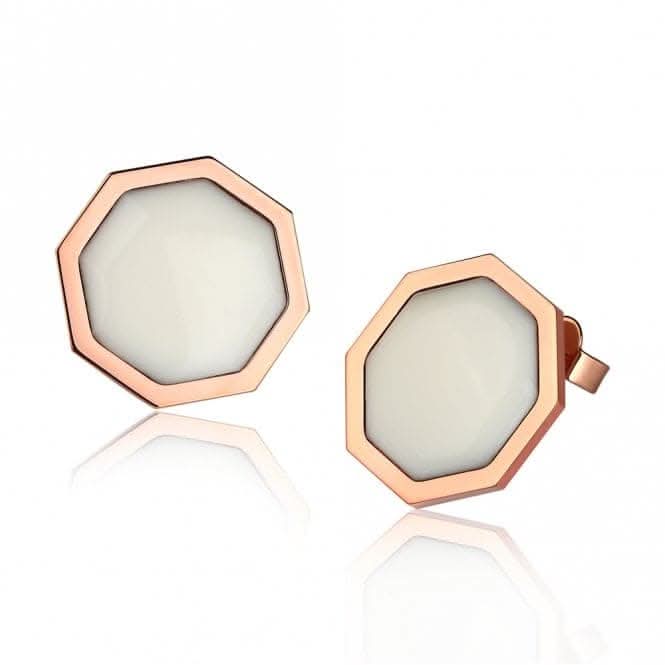 Okto Vintage White Rose Gold Earring OE18RW006U