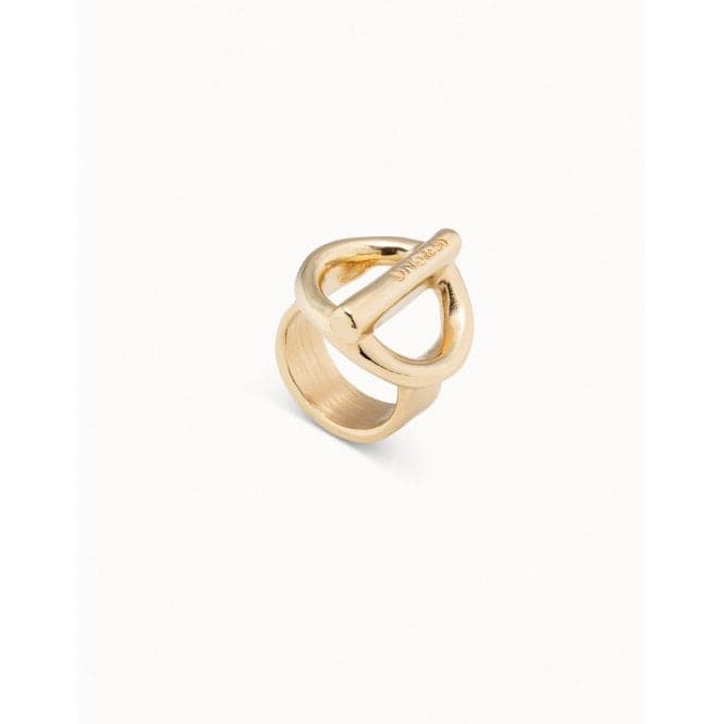 On / Off Golden Metal RingUNOde50ANI0626ORO00009