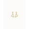 One Love Golden Metal EarringsUNOde50PEN0887ORO0000U