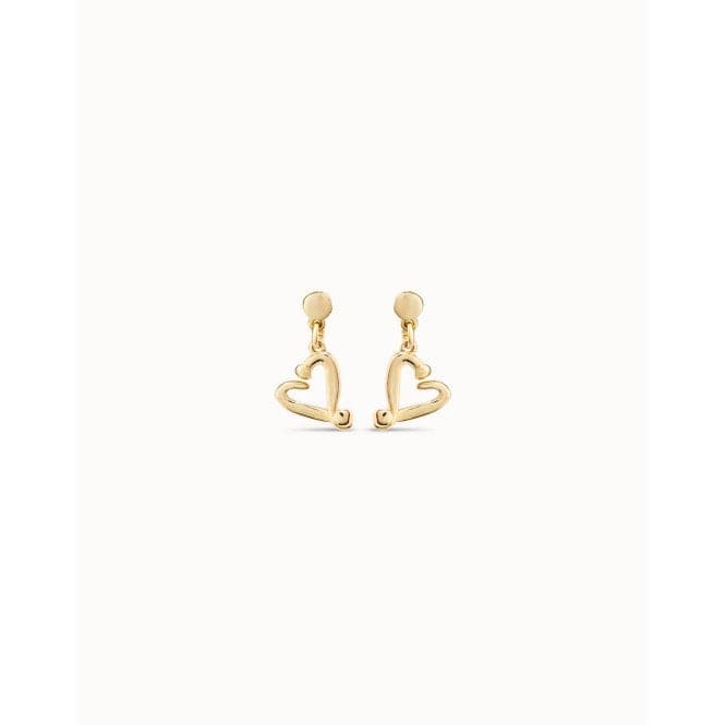 One Love Golden Metal EarringsUNOde50PEN0887ORO0000U