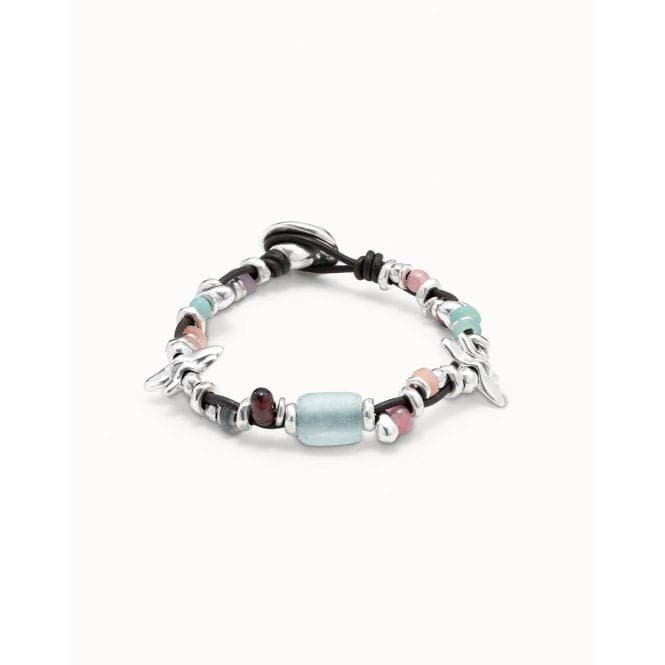 Only Her Multicolor Crystal Artisan Glass BraceletUNOde50PUL1742MCLMTL0M