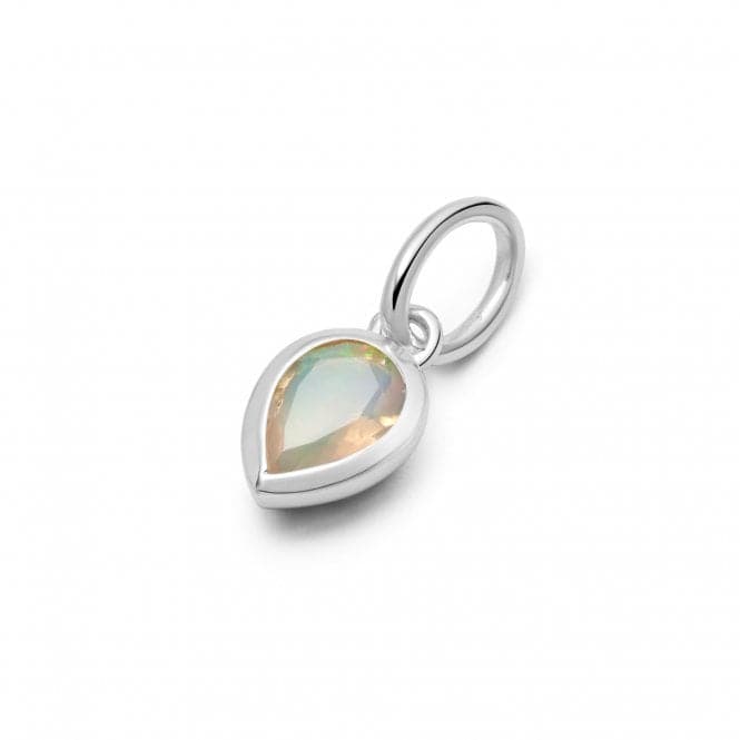 Opal October Birthstone Sterling Silver Charm PBS22_SLVDaisyPBS22_SLV