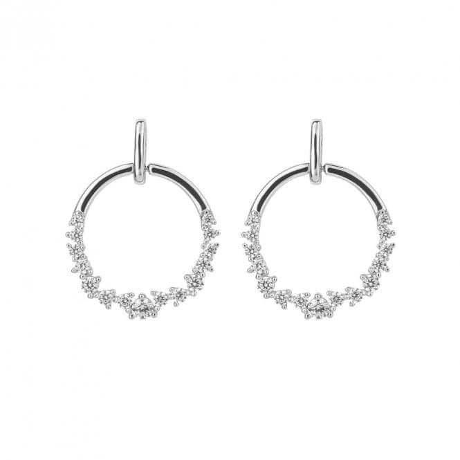 Open Circle Drop Zirconia Earrings E6185DiamonfireE6185