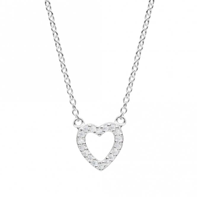 Open Heart Zirconia Necklet 9543CZDew9543CZ