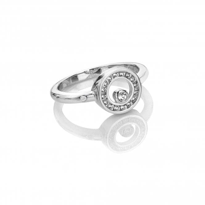 Orbit Sterling Silver White Topaz Ring DR259Hot DiamondsDR259/K
