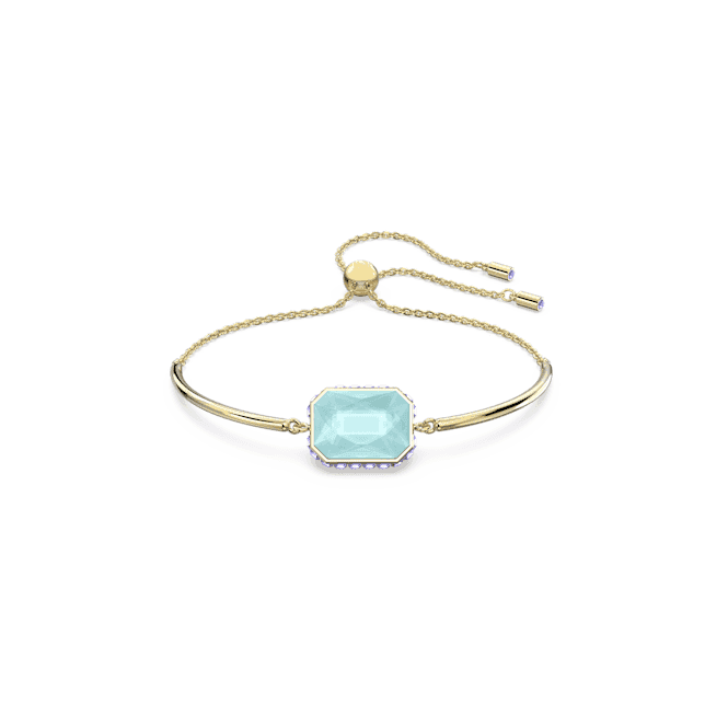 Orbita Octagon Cut Multicolored Gold-tone Plated Bracelet 5640258