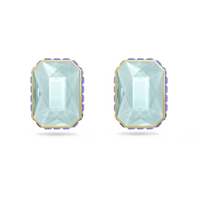Orbita Stud Octagon Cut Multicolored Gold - tone Plated Earrings 5641406Swarovski5641406