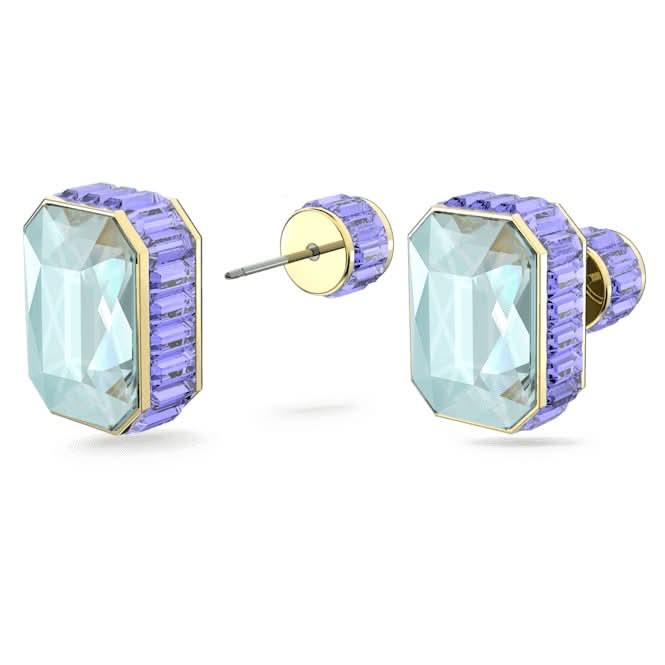 Orbita Stud Octagon Cut Multicolored Gold - tone Plated Earrings 5641406Swarovski5641406