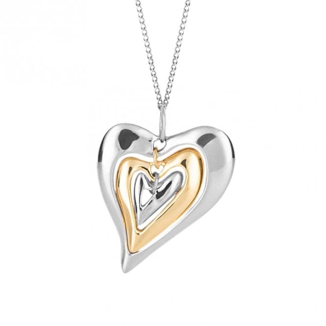 Organic Heart Yellow Gold Pendant P5204Fiorelli SilverP5204