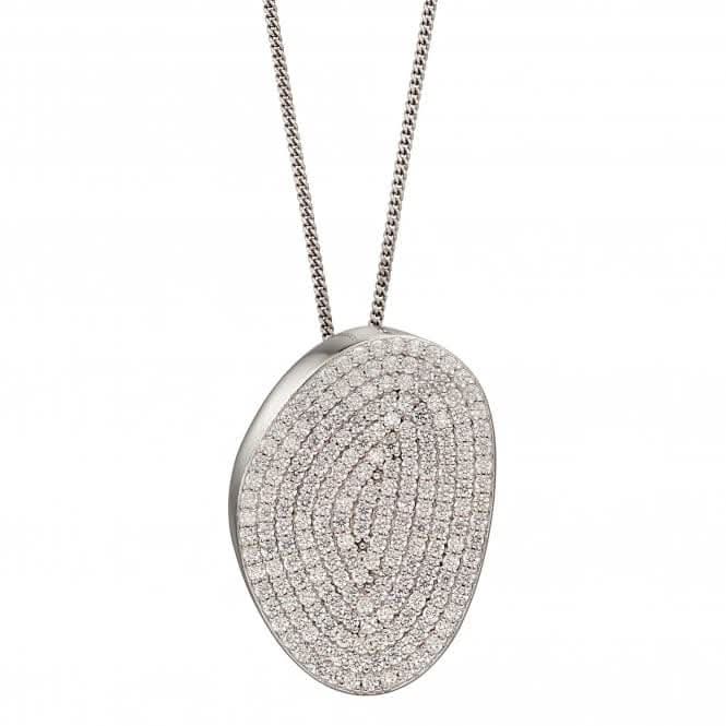 Organic Shape Full Pave Pendant P4893CFiorelli SilverP4893C