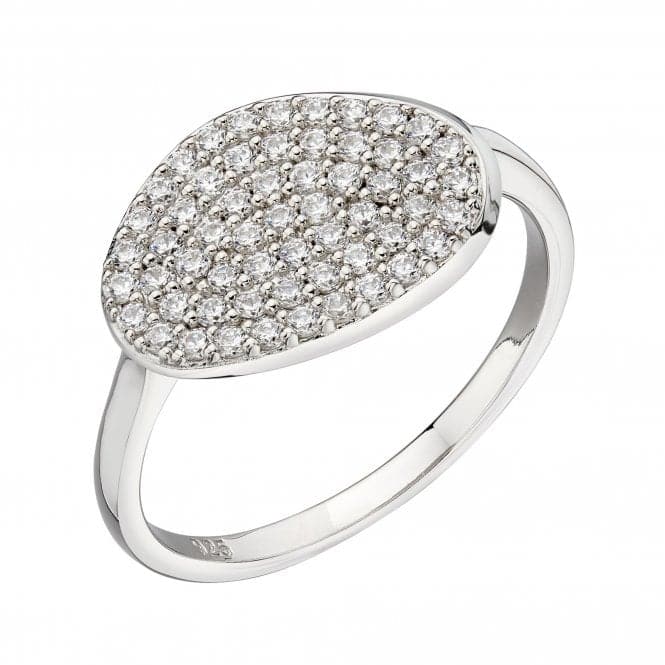 Organic Shape Full Pave Ring Ring R3745CFiorelli SilverR3745C 52