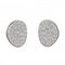 Organic Shape Full Pave Stud Earrings E5880CFiorelli SilverE5880C