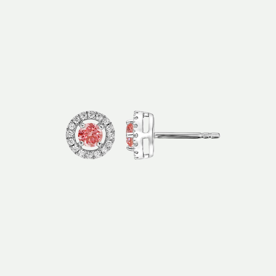 Orla | 18ct White Gold 0.50ct tw Lab Grown Pink Diamond EarringsCreated BrillianceBA0073012