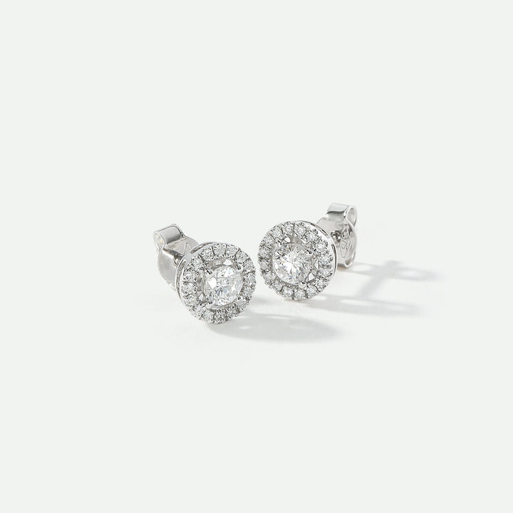 Orla | 9ct White Gold 0.50ct tw Lab Grown Diamond EarringsCreated BrillianceBA0071354