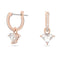 Ortyx Drop Triangle Cut White Rose Gold - tone Plated Earrings 5643738Swarovski5643738