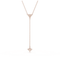 Ortyx Y Triangle Cut White Rose Gold - tone Plated Necklace 5642984Swarovski5642984