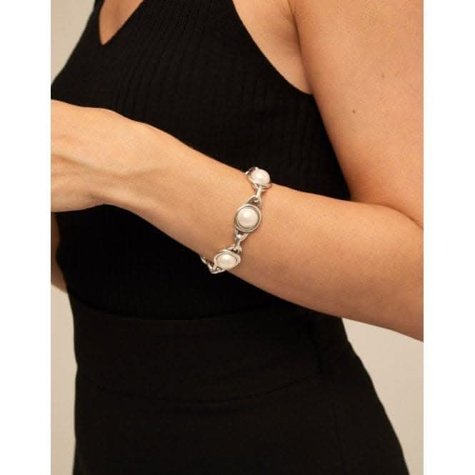 Outer Space White Pearl Shell BraceletUNOde50PUL2262BPLMTL0U