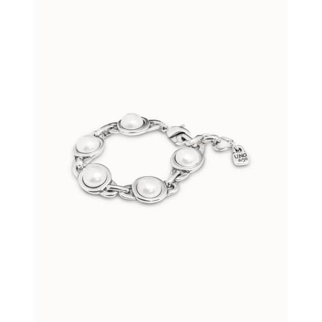 Outer Space White Pearl Shell BraceletUNOde50PUL2262BPLMTL0U
