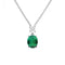 Oval Green Zirconia Drop Pendant P5113DiamonfireP5113