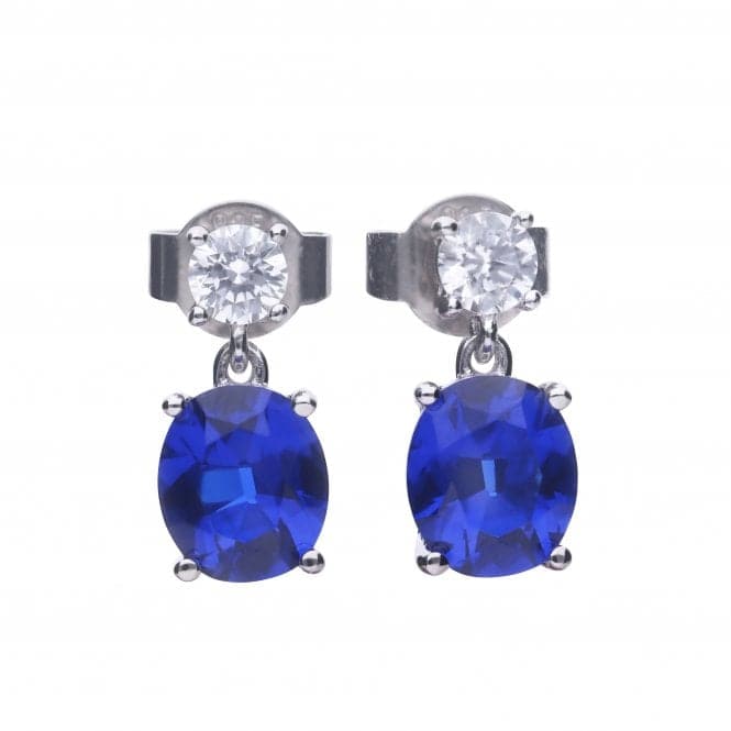 Oval Sapphire Drop Earrings E5978DiamonfireE5978