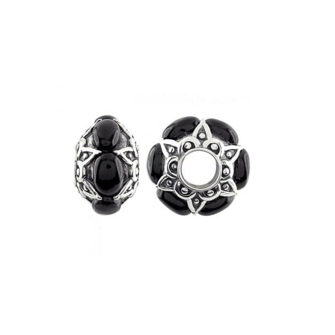 Oxidised Silver & Onyx Wheel Charm S386ONStorywheelsS389ON