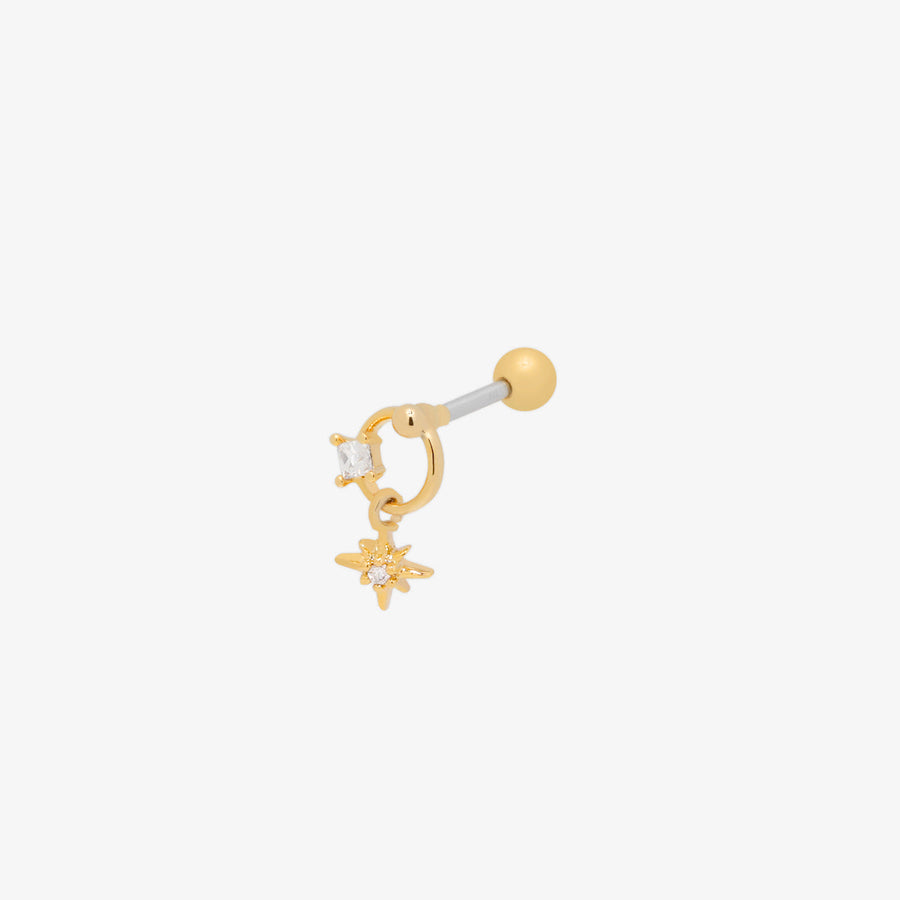 Sunny star drop piercing