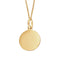 Gold Plated Engravable Disc Pendant P1590