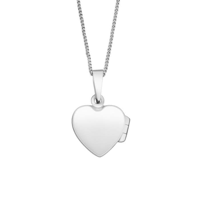Beginnings Sterling Silver Small Plain Oval Locket Pendant P2703