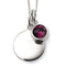 Beginnings Sterling Silver February Birth Stone Pendant P4591