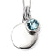 Beginnings Sterling Silver March Birth Stone Pendant P4592
