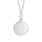 Beginnings Sterling Silver Engravable Disc Pendant P4778