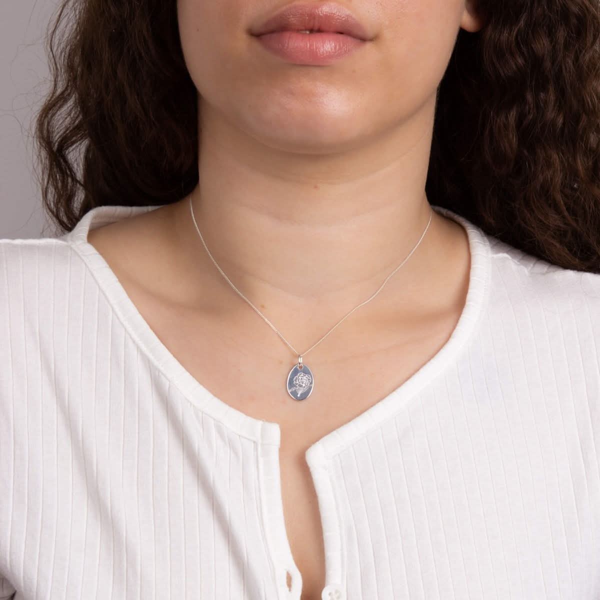 January Carnation Birth Blooms Pendant P5115BeginningsP5115