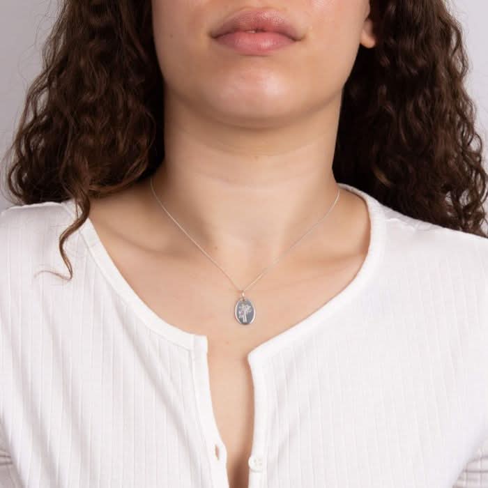 July Water Lily Birth Blooms Pendant P5121